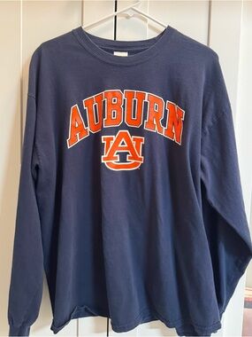 Auburn Gildan Navy Long Sleeve Tee XL